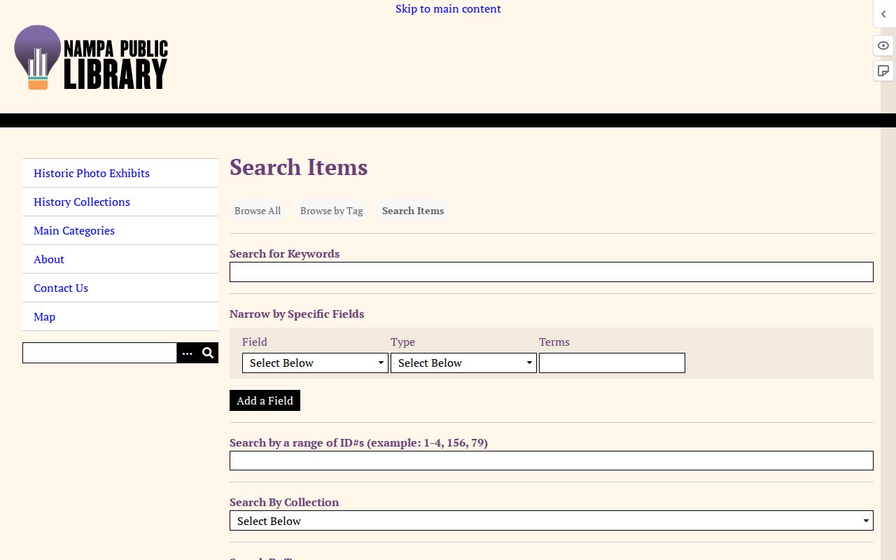 Nampa city directory library digital collections search