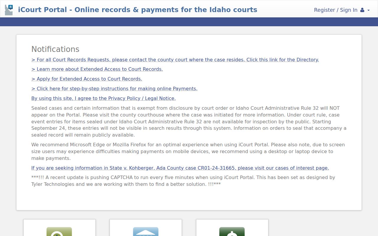Nampa residents directory Idaho iCourt Smart Search