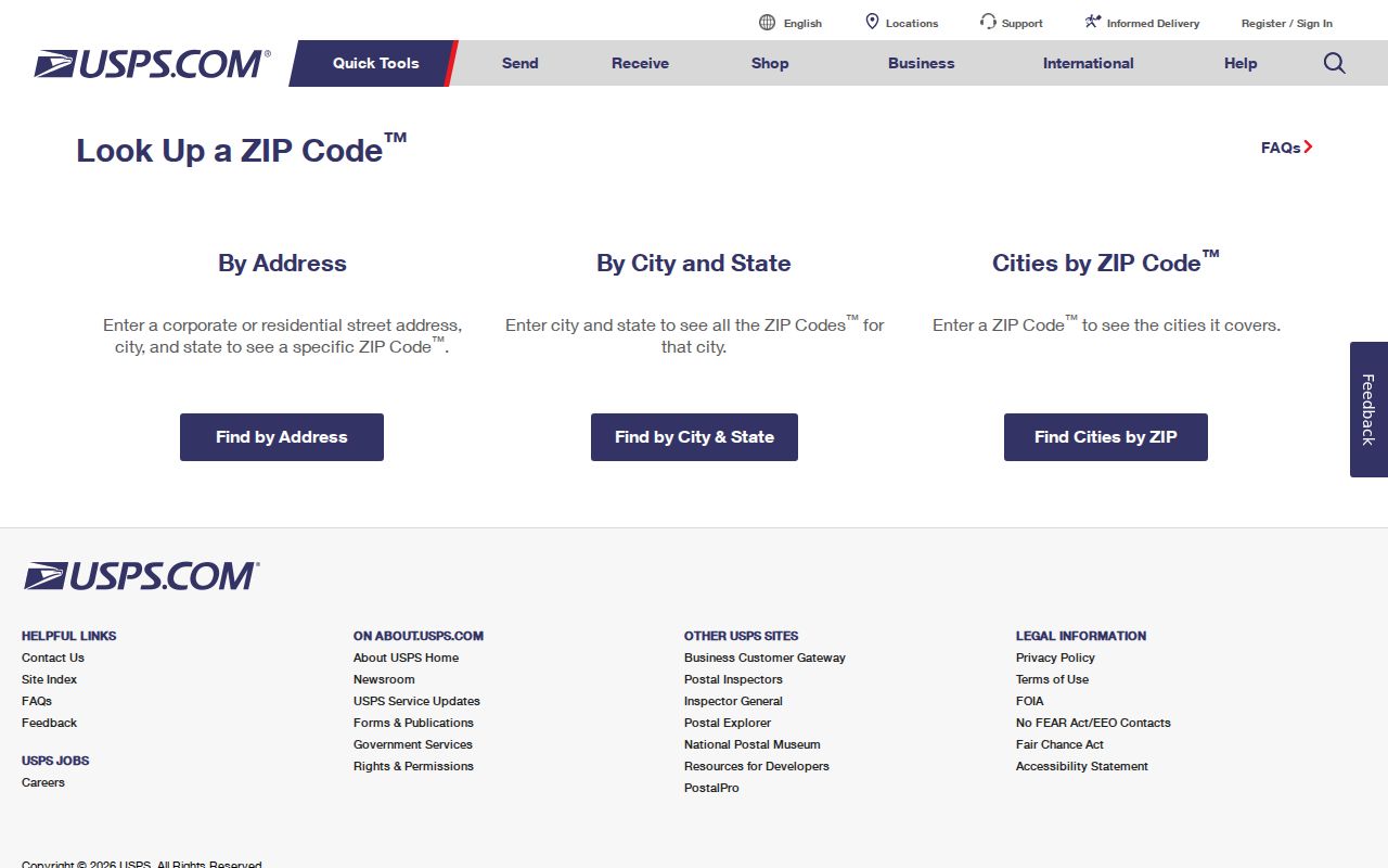 Nampa ZIP code directory USPS address lookup